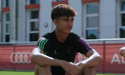 Adin Licina con la maglia del Bayern Monaco