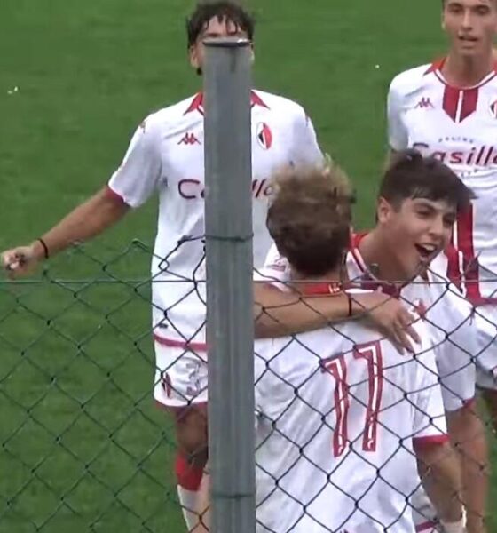 Esultanza del Bari Primavera