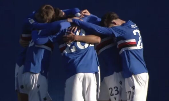 Sampdoria esultanza