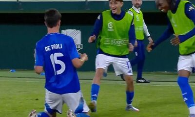 De Paoli esultanza Italia U17