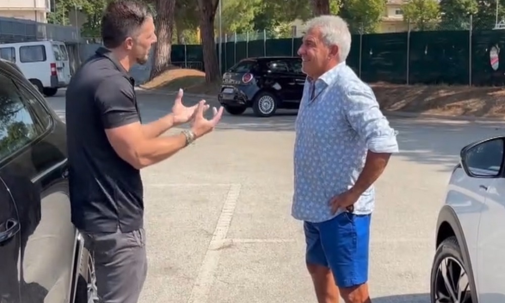 Luca Sgarbi (Le Iene) con Salvatore Bagni