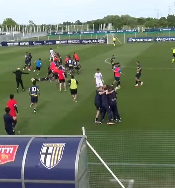 Parma esultanza promozione