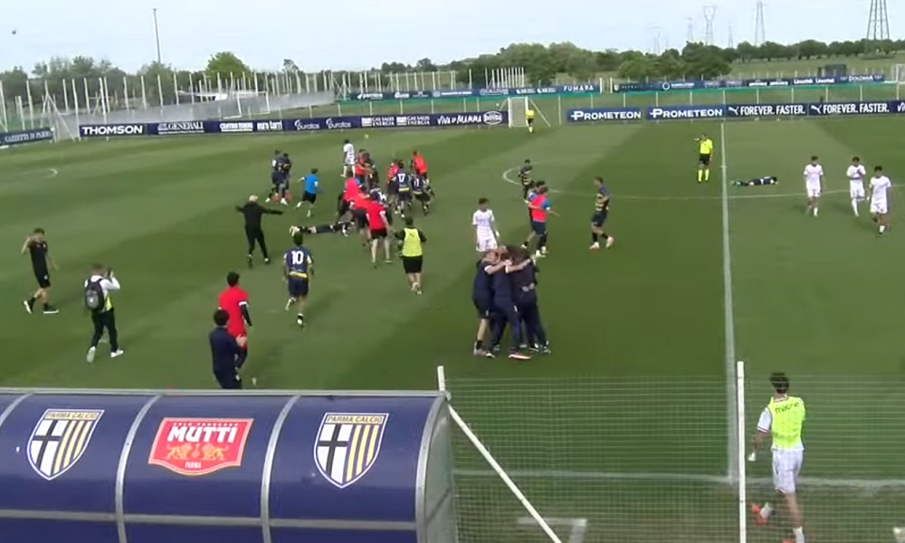 Parma esultanza promozione