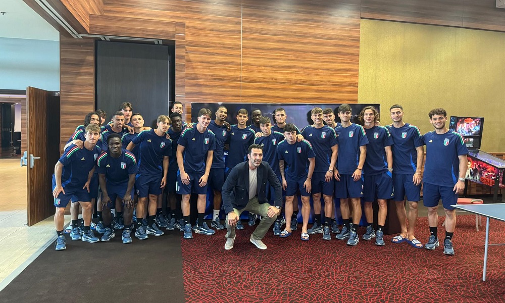 Buffon con l'Italia U21 (Credit FIGC)