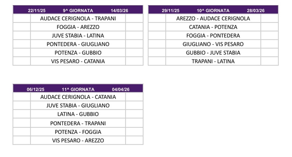 Calendario Primavera 3B