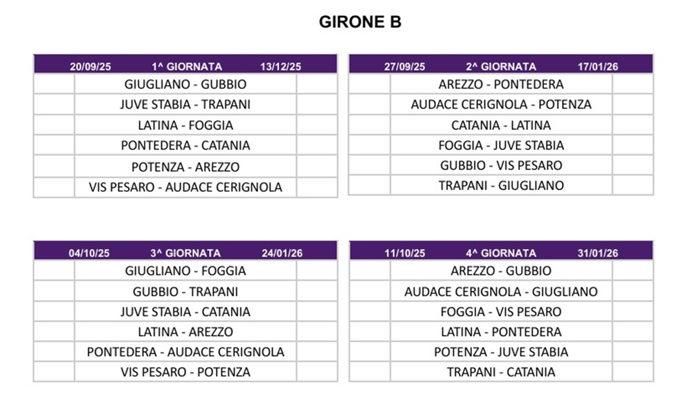 Calendario Primavera 3B
