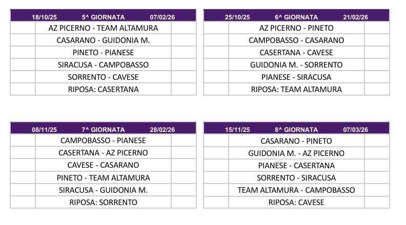Calendario Primavera 4B