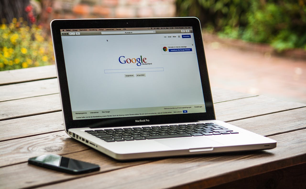 Portatile con Google Chrome