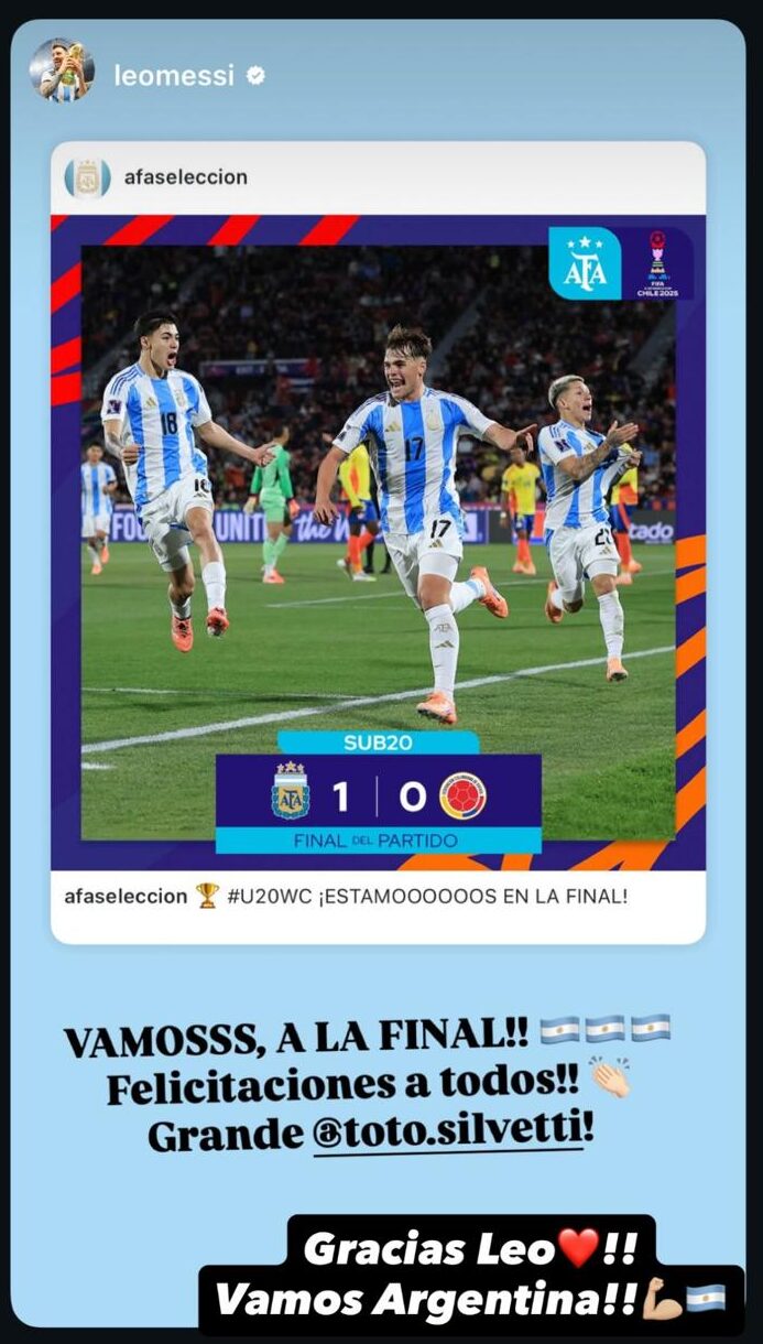 Messi, Argentina U20