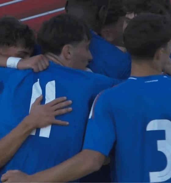 Italia U19 esultanza