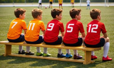Bambini alla partita di calcio
