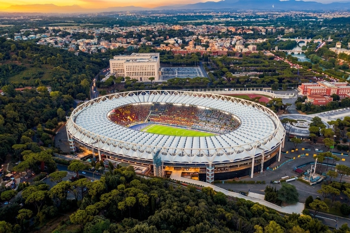 Stadio visto dall'alto