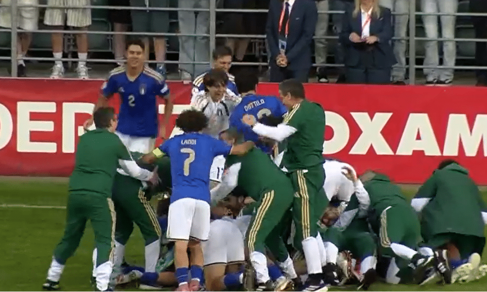 Italia Under 17 esultanza