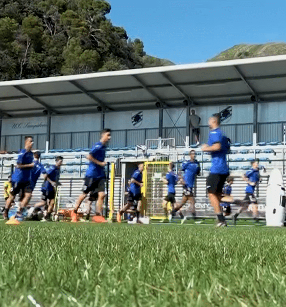 Sampdoria allenamento
